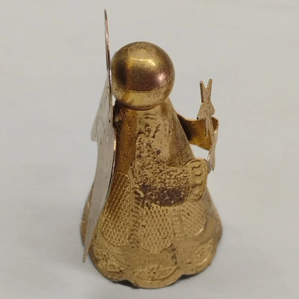 Hallmark 1989‎ Brass Angel Christmas Ornament & Vintage Figurine